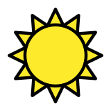 Слънце - OpenMoji