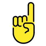 Показалец нагоре - OpenMoji