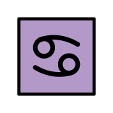 Зодиакален знак рак - OpenMoji