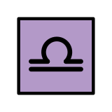Зодиакален знак везни - OpenMoji