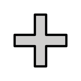 Удебелен знак плюс - OpenMoji