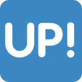Бутон с „up!“ - Twitter / X