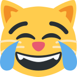 Котешко лице със сълзи от радост - Twitter / X