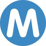 Буква „M“ в кръг - Twitter / X