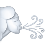 лице, издухващо вятър