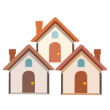 Къщи - Noto Color Emoji