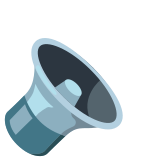 Високоговорител със слаб звук - Noto Color Emoji