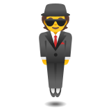 Левитиращ мъж в костюм - Noto Color Emoji