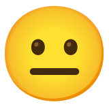 Неутрално лице - Noto Color Emoji