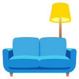 Канапе и лампа - Noto Color Emoji