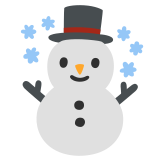 Снежен човек - Noto Color Emoji