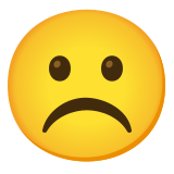 Намръщено лице - Noto Color Emoji