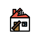 Запусната къща - OpenMoji