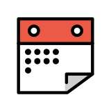 Календар със спирала - OpenMoji