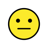 Неутрално лице - OpenMoji