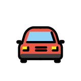 Приближаващ автомобил - OpenMoji