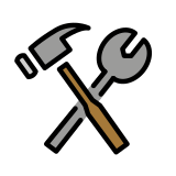 Чук и гаечен ключ - OpenMoji