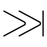 Бутон за следващия запис - OpenMoji