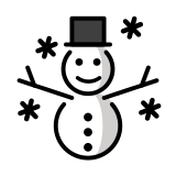 Снежен човек - OpenMoji