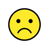 Намръщено лице - OpenMoji