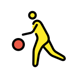Човек с топка - OpenMoji