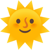 Слънце с лице - Noto Color Emoji
