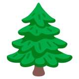 Вечнозелено дърво - Noto Color Emoji
