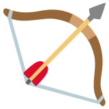 Лък и стрела - Noto Color Emoji