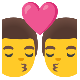 Целувка: мъж и мъж - Noto Color Emoji