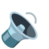 Високоговорител със средносилен звук - Noto Color Emoji
