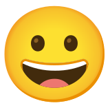 Широко усмихнато лице - Noto Color Emoji