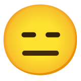 Безизразно лице - Noto Color Emoji