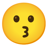 Целуващо лице - Noto Color Emoji