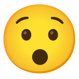 Изненадано лице - Noto Color Emoji