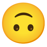 Обърнато наобратно лице - Noto Color Emoji