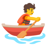 Човек в гребна лодка - Noto Color Emoji