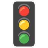 Вертикален светофар - Noto Color Emoji