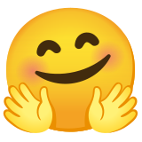 Прегръщащо лице - Noto Color Emoji