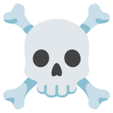Череп с кръстосани кости - Noto Color Emoji