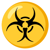 Биологична опасност - Noto Color Emoji