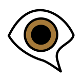 Око в балонче за говор - OpenMoji