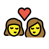 Целувка: жена и жена - OpenMoji