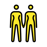Две жени, държащи се за ръце - OpenMoji