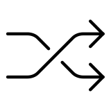 Бутон за разбъркване - OpenMoji