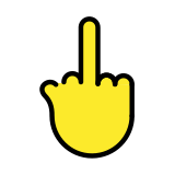 Среден пръст - OpenMoji