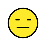 Безизразно лице - OpenMoji