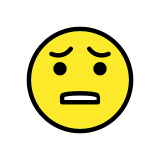 Изстрадало лице - OpenMoji
