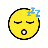 Спящо лице - OpenMoji