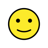 Леко усмихнато лице - OpenMoji