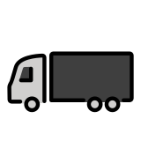 Камион с полуремарке - OpenMoji